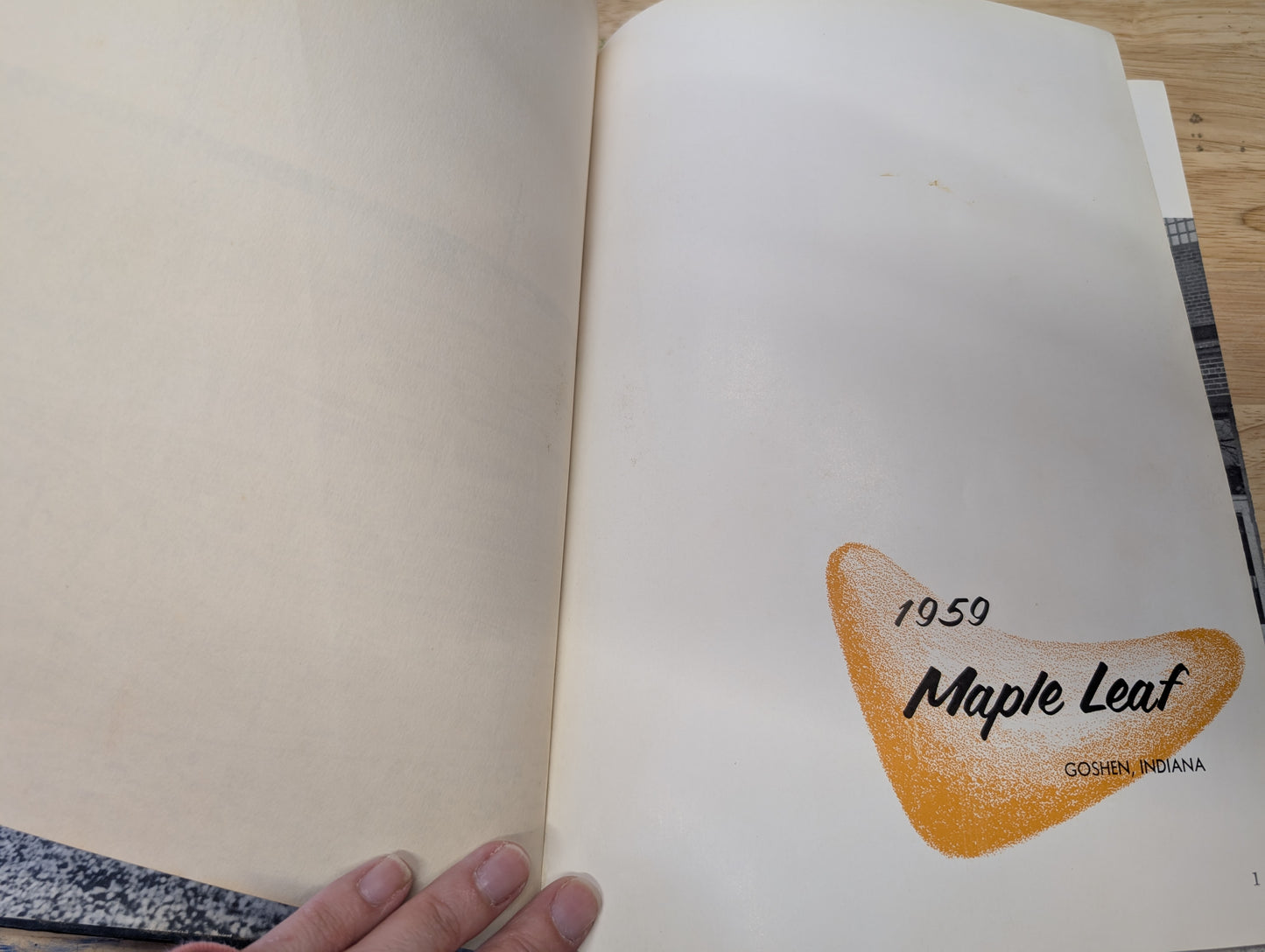 1959 Maple leaf yearbook goshen college from Goshen, Indiana