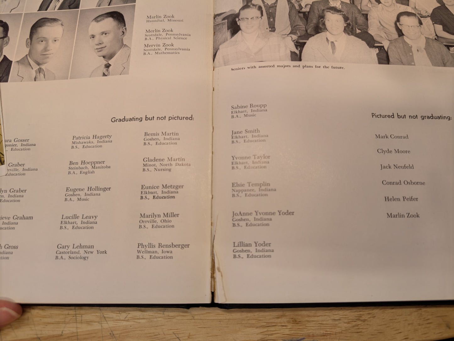 1959 Maple leaf yearbook goshen college from Goshen, Indiana