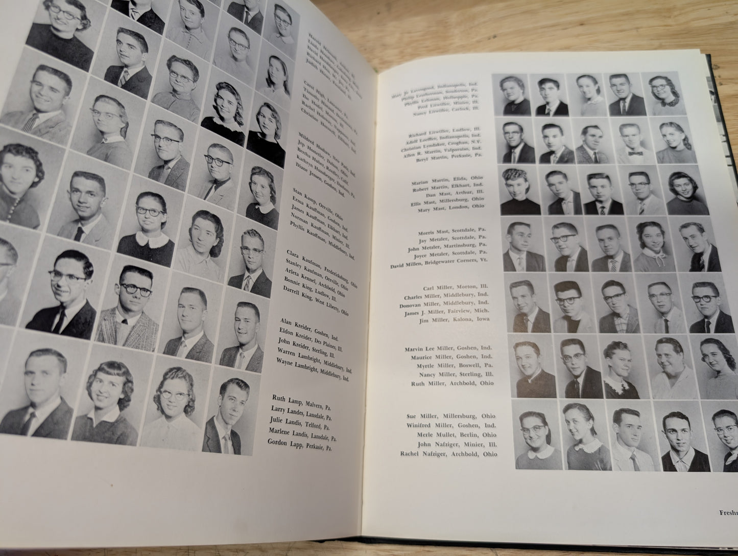 1959 Maple leaf yearbook goshen college from Goshen, Indiana