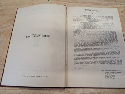 Hymns for creative living 1935 vintage hymnal prayer Journal collage Bible Journal art Journal hymnal pages