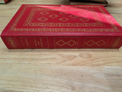 The red and the black by Stendhal 1981 edition. The Franklin library beautiful red book cover