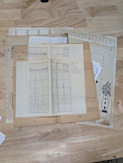 65+ pieces School Days Collage Kit -  A mix of old and new ephemera pieces for collage, junk journal, art journal, mixed media