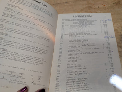 Insects and related fauna from combined scientific supplies vintage etymology guidebook