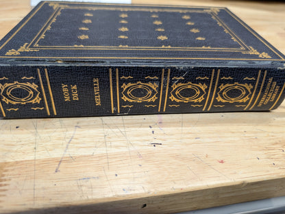 Moby Dick international collectors library edition vintage book junk Journal cover Blue Book cover