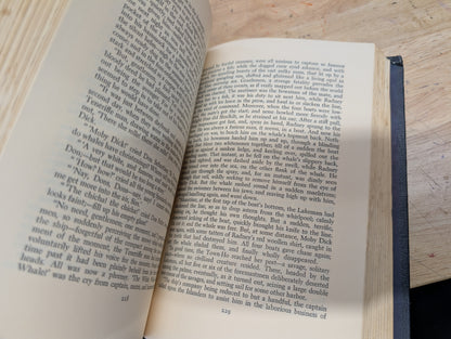 Moby Dick international collectors library edition vintage book junk Journal cover Blue Book cover