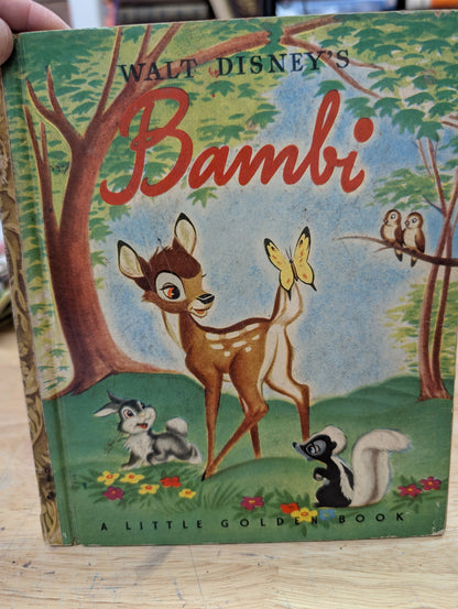 Walt Disney's Bambi little golden book 1948 vintage little golden book