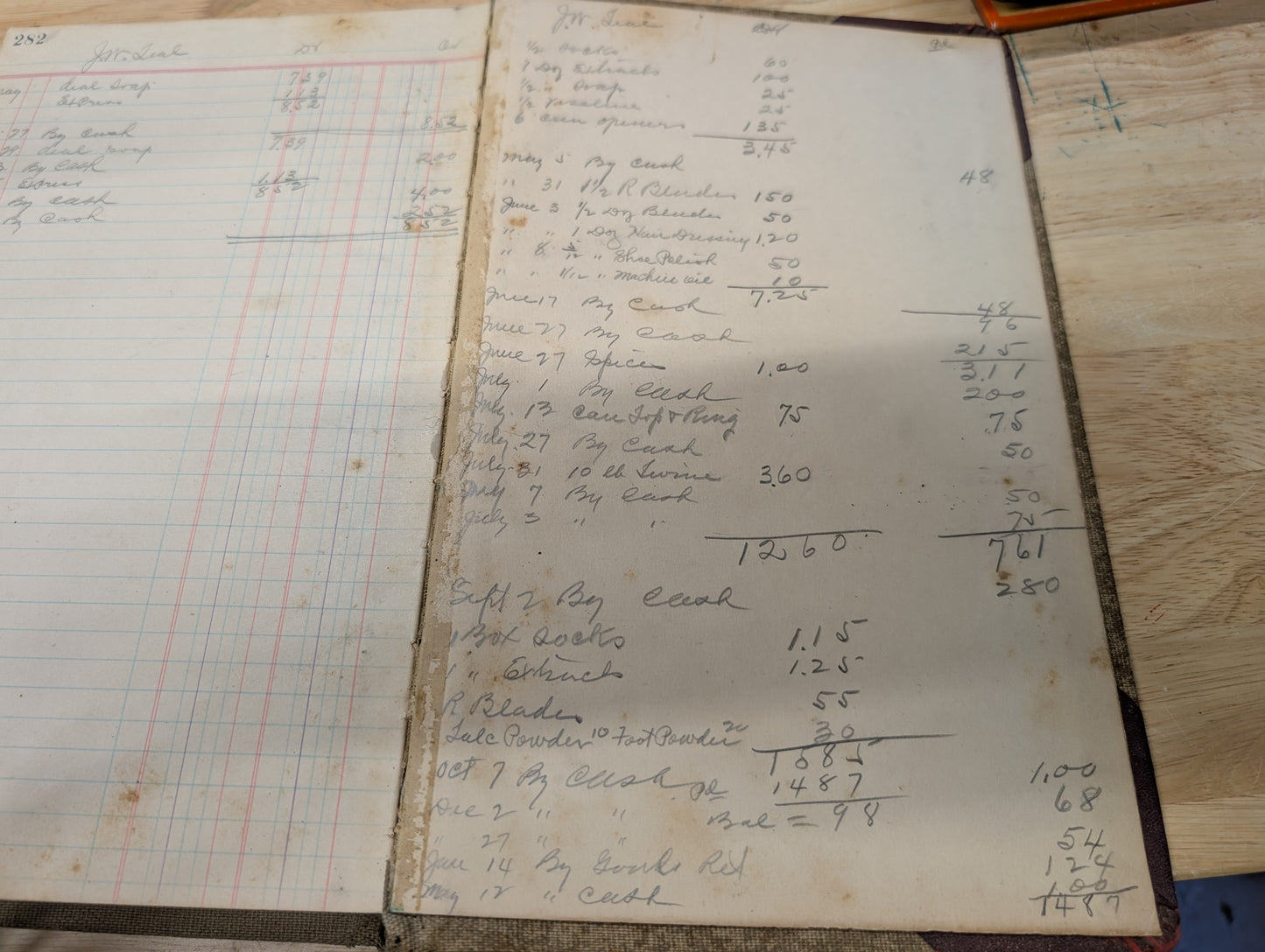 Vintage/Antique Ledger Book 1930s Art/Theater Ledger
