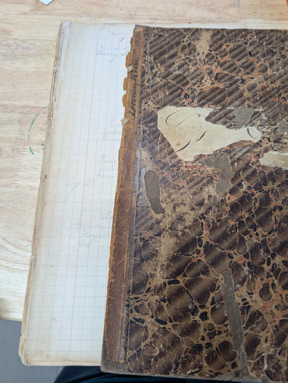 Antique Ledger from Dressing Mill in Wauregan, Connecticut