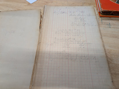 Antique Ledger from Dressing Mill in Wauregan, Connecticut