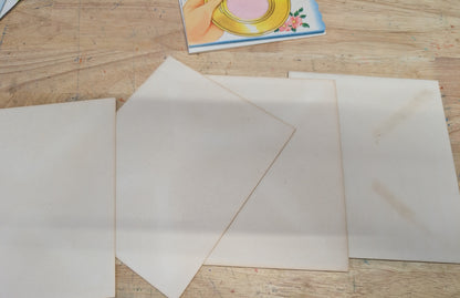 Lot of 4 Vintage Pop-up Greeting Cards, Unused Greeting Cards