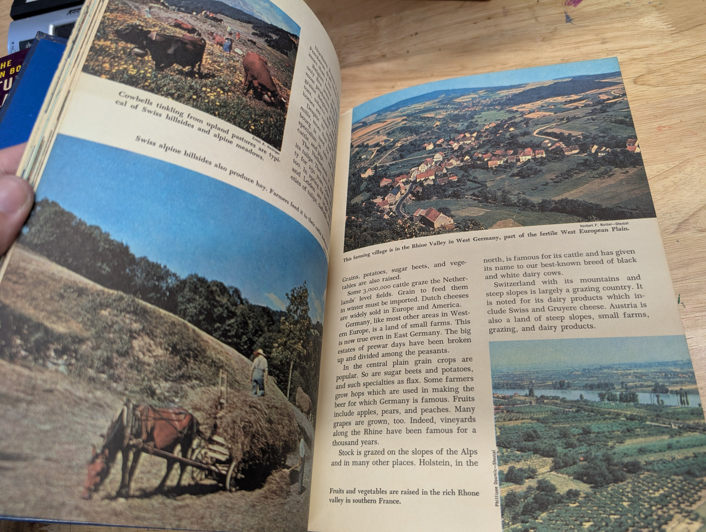 Europe and the USSR the golden book picture Atlas of the world book 3- 1960 vintage geography, European geography