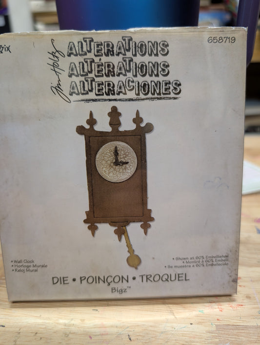 Tim Holtz Alterations Bigz Die Wall Clock