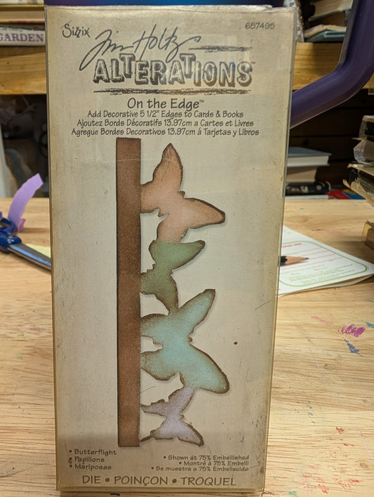 Tim Holtz Alterations Bigz Die On the Edge Butterflight