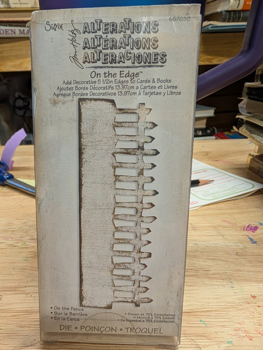 Tim Holtz Alterations Bigz Die On the Edge On the Fence