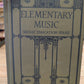 Elementary music music education series antique music textbook 1923 great for junk journals junk Journal cover collage ephemera