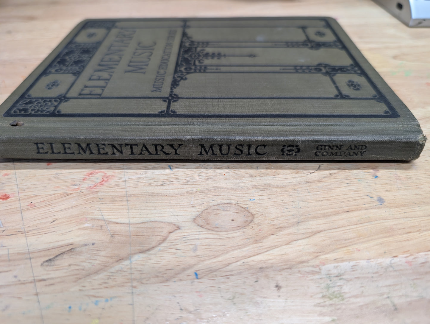 Elementary music music education series antique music textbook 1923 great for junk journals junk Journal cover collage ephemera