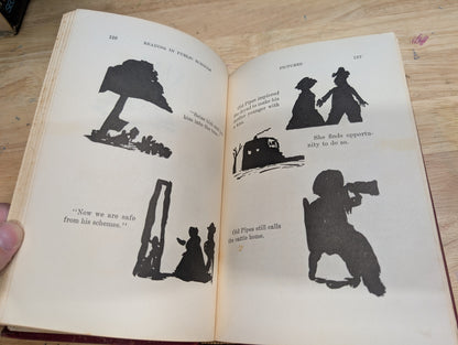 Reading in public schools antique textbook 1911 red book cover great for junk journals, collage art journals, mixed media paper crafts