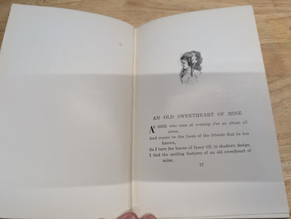 Love lyrics James Whitcomb Riley 1920 antique book of poetry