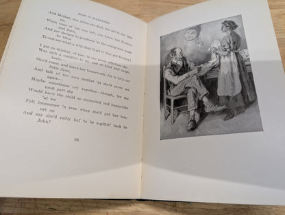 Love lyrics James Whitcomb Riley 1920 antique book of poetry