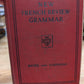 New French review grammar 1935 vintage French textbook great for junk journals, collage, mixed media and paper crafts