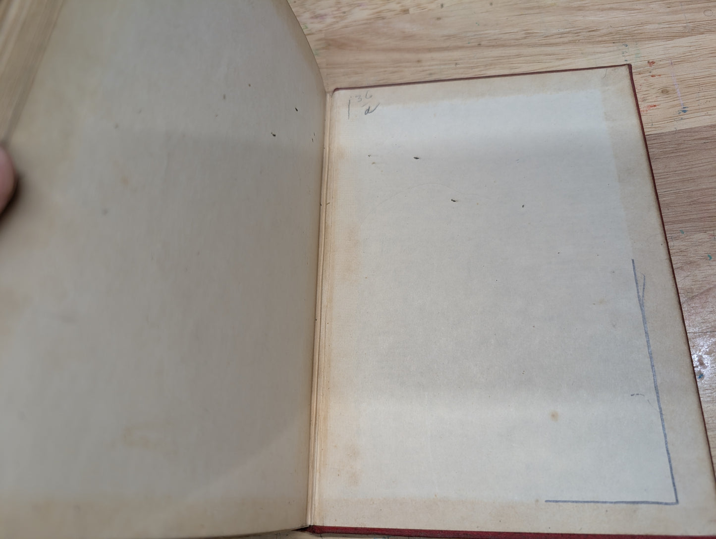 New French review grammar 1935 vintage French textbook great for junk journals, collage, mixed media and paper crafts