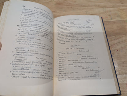Rostand's Cyrano de Bergerac 1927 antique French play