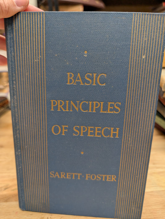 Basic principles of speech 1936 vintage speech textbook