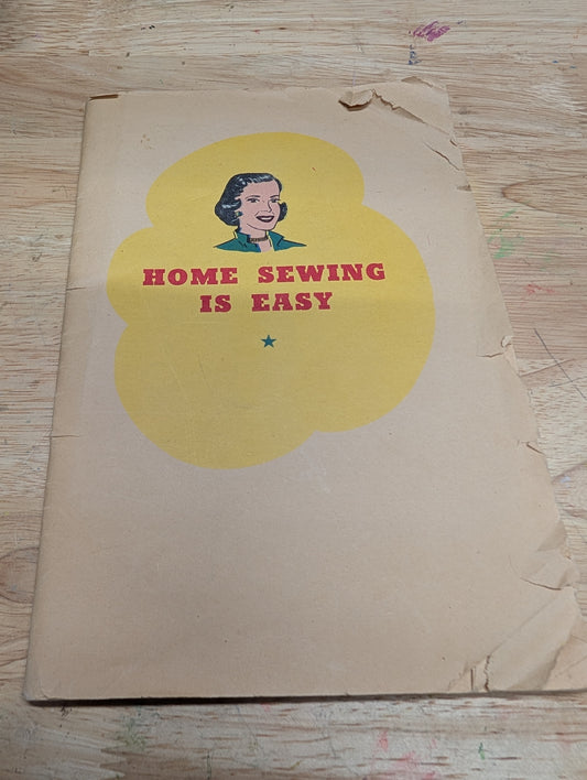 Home sewing is easy. Vintage sewing comic book