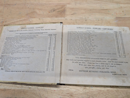 Grace and Glory Antique hymnal 1881 Southern Methodist publishing House