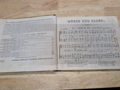 Grace and Glory Antique hymnal 1881 Southern Methodist publishing House