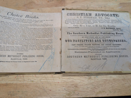 Grace and Glory Antique hymnal 1881 Southern Methodist publishing House
