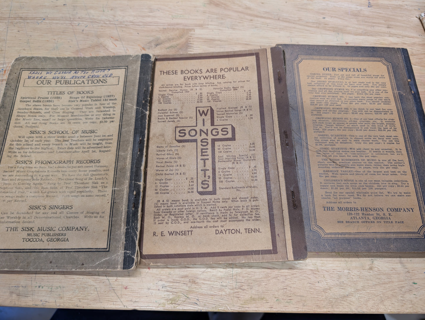 Vintage soft cover hymnal lot of three three vintage hymnals 1928 1929 1942