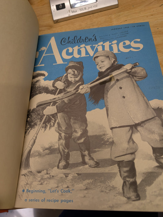 Children's activities anthology bound volume 1955 *RARE* vintage children's magazine