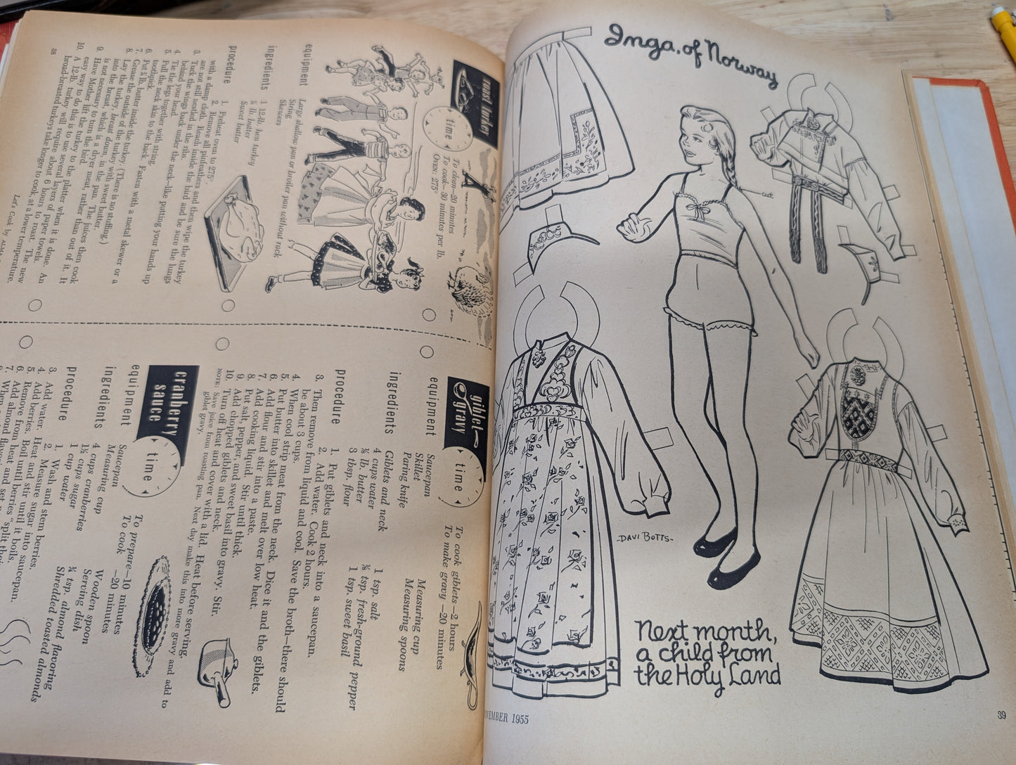 Children's activities anthology bound volume 1955 *RARE* vintage children's magazine