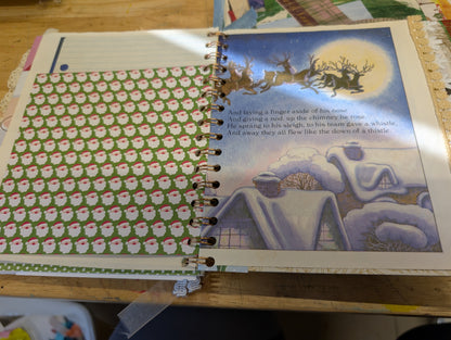 The Night Before Christmas Little Golden Book Junk Journal