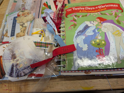 The Twelve Days of Christmas Little Golden Book Junk Journal