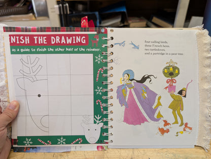 The Twelve Days of Christmas Little Golden Book Junk Journal