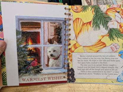 The Cat that Climbed the Christmas Tree Little Golden Book Junk Journal