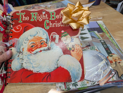 Vintage The Night Before Christmas Christmas Junk Journal