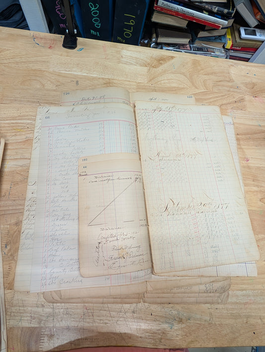 Antique Vintage Ledger Page Packs
