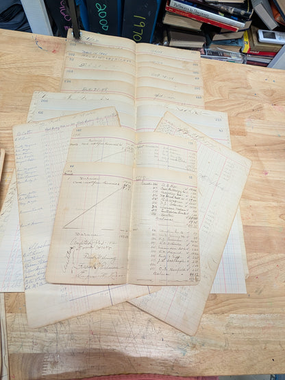 Antique Vintage Ledger Page Packs