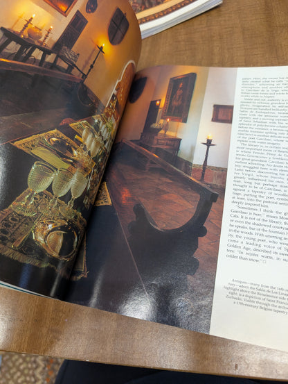 Architectural digest November 1985 vintage magazine for collage, junk journals, art journals, glue books, mixed media