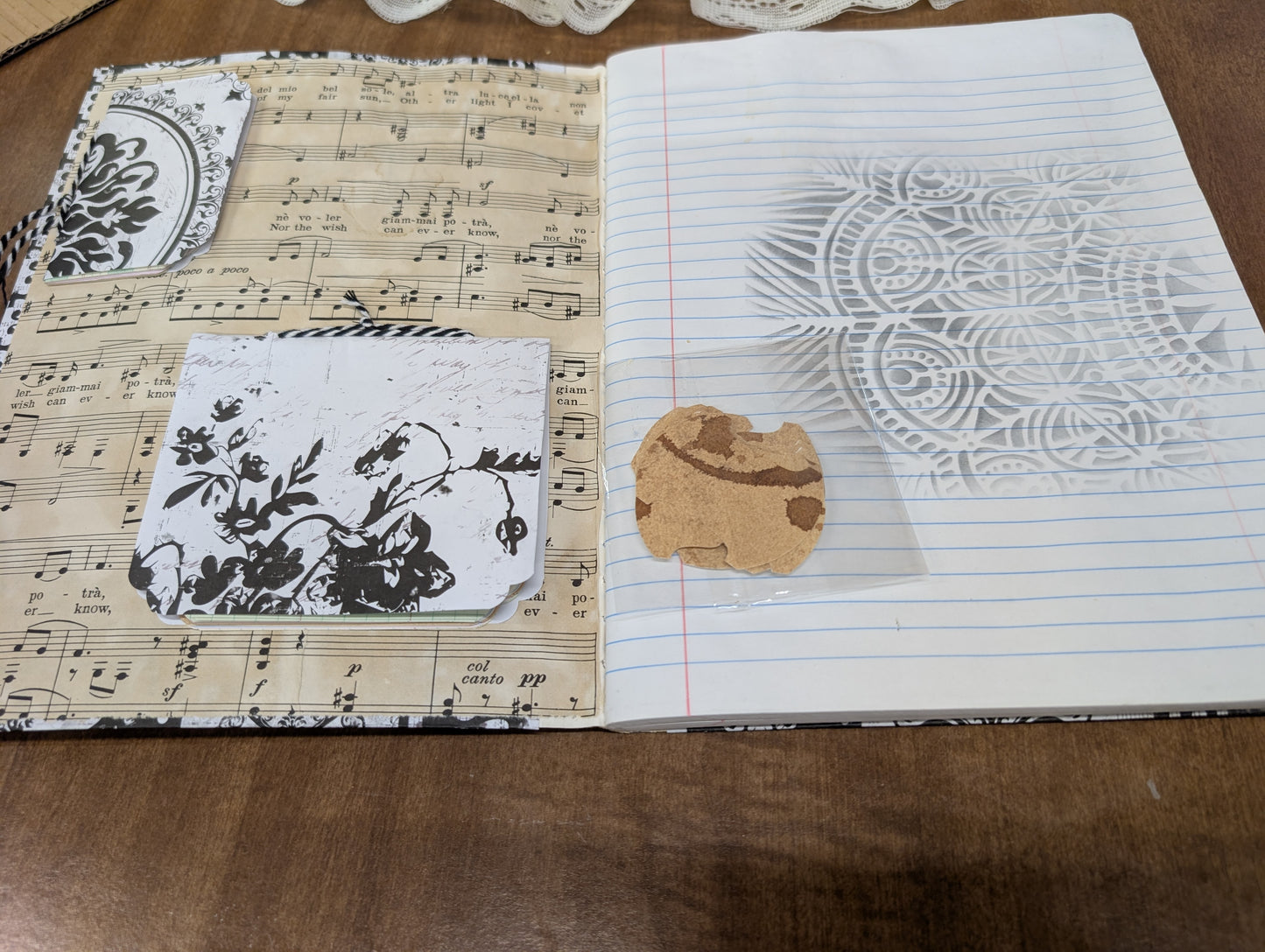 Black & White Altered Composition Book