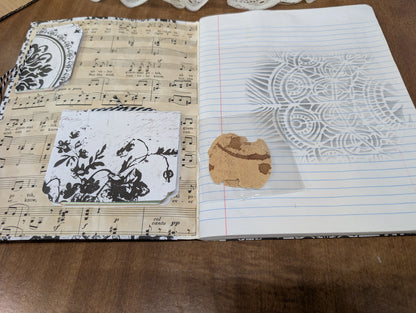 Black & White Altered Composition Book