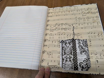 Black & White Altered Composition Book