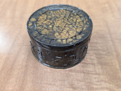 Black and Gold Celestial Zodiac Trinket Box
