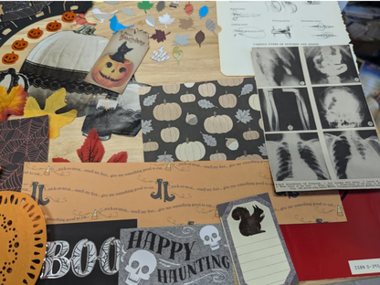 Fall Collage Kits 2 Different Sizes 50+ or 80+ pieces Autumn Collage Paper Crafts Gluebook Art Journal Junk Journal Card Making Scrapbooking