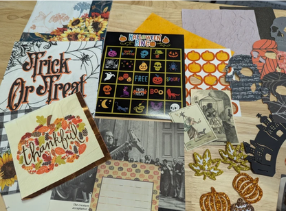 Fall Collage Kits 2 Different Sizes 50+ or 80+ pieces Autumn Collage Paper Crafts Gluebook Art Journal Junk Journal Card Making Scrapbooking