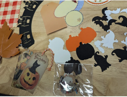 Fall Collage Kits 2 Different Sizes 50+ or 80+ pieces Autumn Collage Paper Crafts Gluebook Art Journal Junk Journal Card Making Scrapbooking