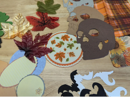 Fall Collage Kits 2 Different Sizes 50+ or 80+ pieces Autumn Collage Paper Crafts Gluebook Art Journal Junk Journal Card Making Scrapbooking